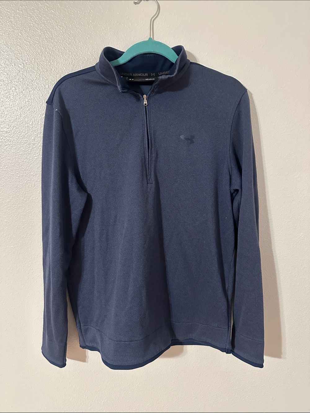 Under Armour Navy Quarter-Zip Pullover Sweater